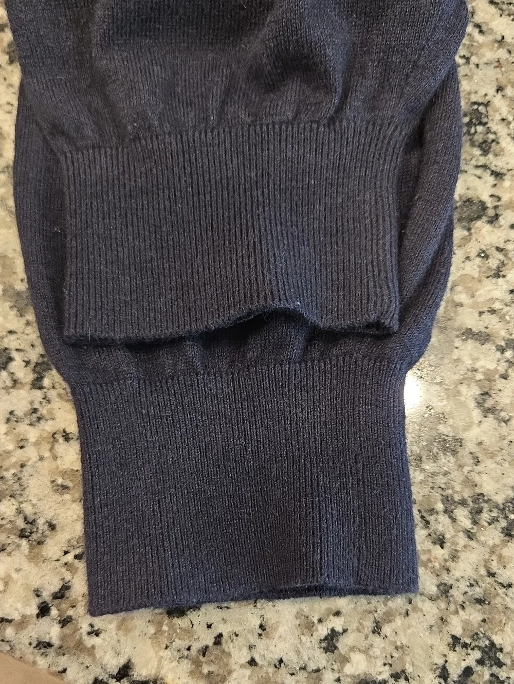 MASSIMO DUTTI COTTON SILK CASHMERE BLEND V- NECK SWEATER. SIZE XXL. NAVY BLUE